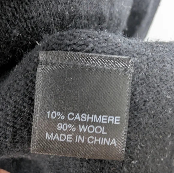 💘 Qi Cashmere Womens  Jersey Waterfall Wool & Cashmere-Blend Cardigan, Black - Picture 7 of 7